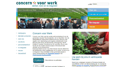Desktop Screenshot of concernvoorwerk.nl