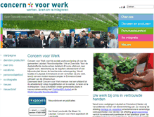 Tablet Screenshot of concernvoorwerk.nl